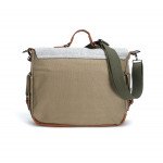 Wholesale Tri-Color Canvas Messenger Bag